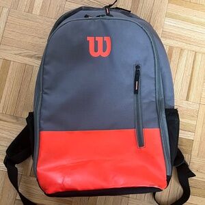 Wilson Team Tennis Backpack Red/Grey
